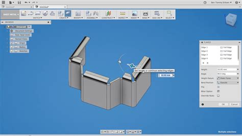 fusion 360 sheet metal